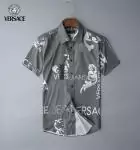 chemise versace en soie manche courte homme galaxy flower